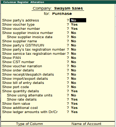 Reports on Books, Registers and Ledgers in TallyERP9